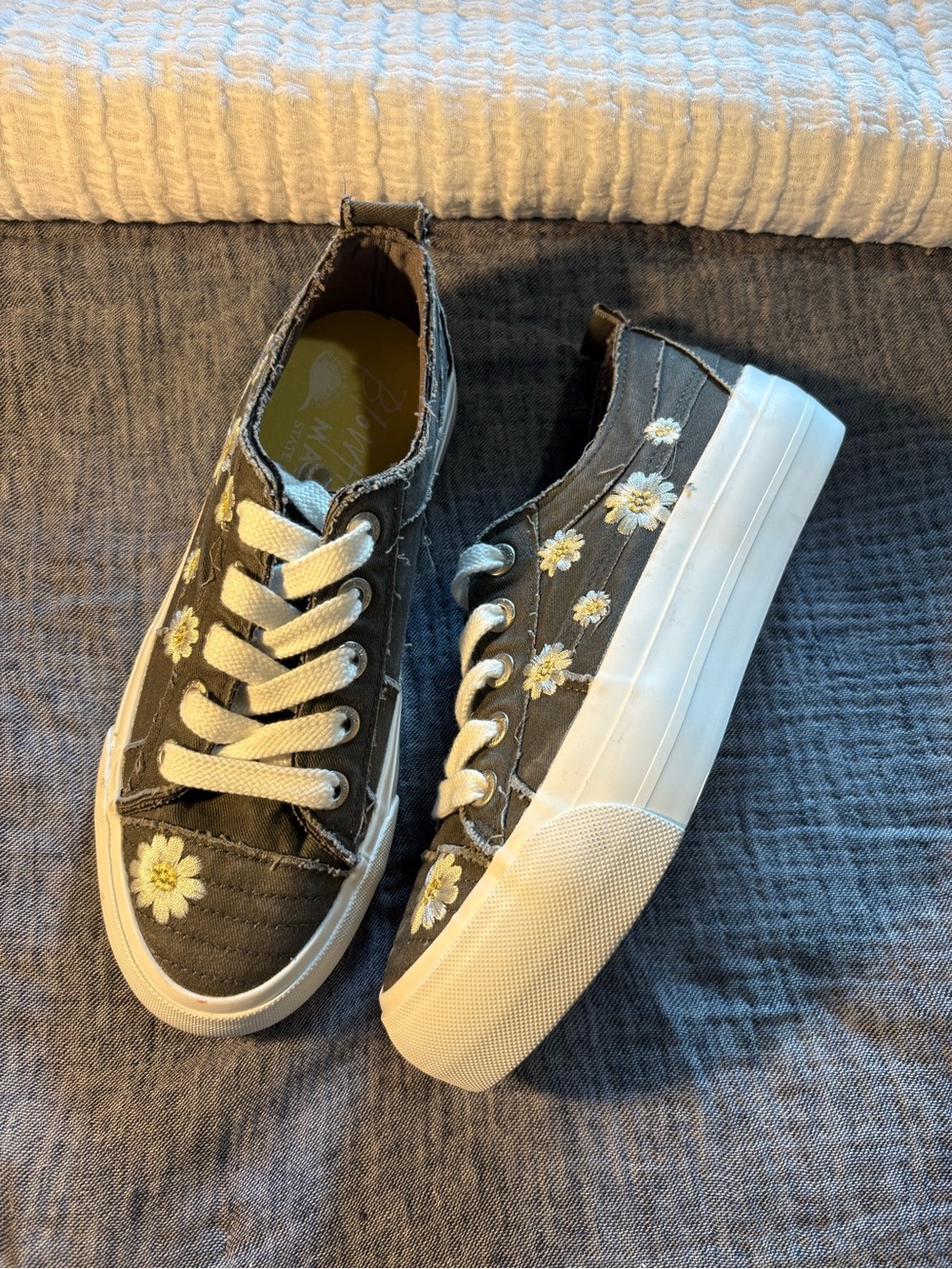 grey Blowfish Malibu Sadie-Sun Platform Sneaker size 7.5